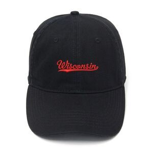 Wisconsin Embroidered Hat: State Pride, Classic Design, Comfortable Fit